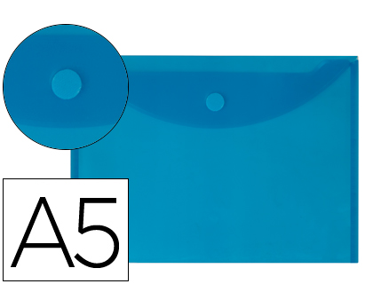 LIDERPAPEL - CARPETA DOSSIER A5 CIERRE DE CREMALLERA AZUL (Ref.DS06)