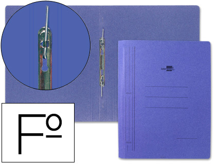 LIDERPAPEL - CARPETA GUSANILLO FOLIO Cartón AZUL (Ref.GU01)