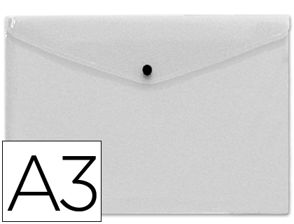 LIDERPAPEL - CARPETA DOSSIER BROCHE 44244 POLIPROPILENO DIN A3 INCOLORA SERIE FROSTY (Ref.DS32)