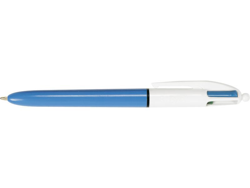 BIC - Boligrafo retractil 4 en 1 azul, negro, rojo y verde trazo 0,3 mm (Ref.889969)
