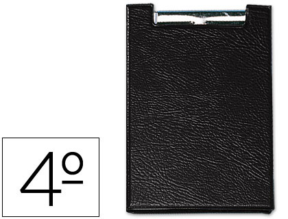 SARO - CARPETA CON PINZA CUARTO PLASTICO NEGRO (Ref.160-NE)