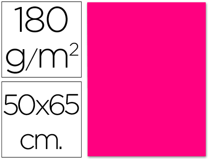 LIDERPAPEL - CARTULINA 50X65 CM 180G/M2 FUCSIA (Ref.CX26)