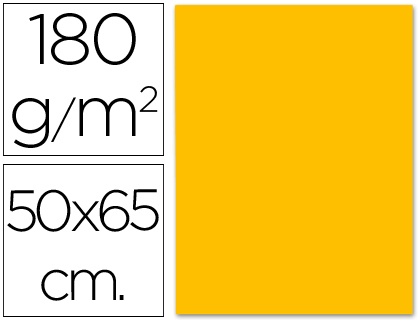 LIDERPAPEL - CARTULINA 50X65 CM 180G/M2 NARANJA FUERTE (Ref.CX27)