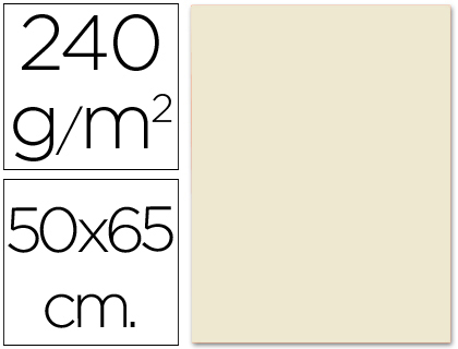 LIDERPAPEL - CARTULINA 50X65 CM 240G/M2 SEPIA (Ref.CX13)