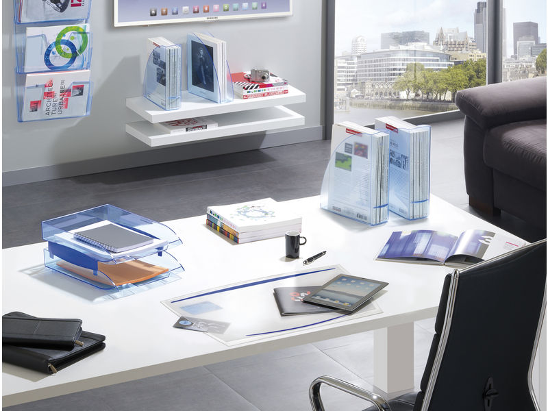 CEP - Bandeja de Sobremesa Ice&amp;Confort 273X370X63 Azul translucido Poliestireno Apilable (Ref.1014720741)