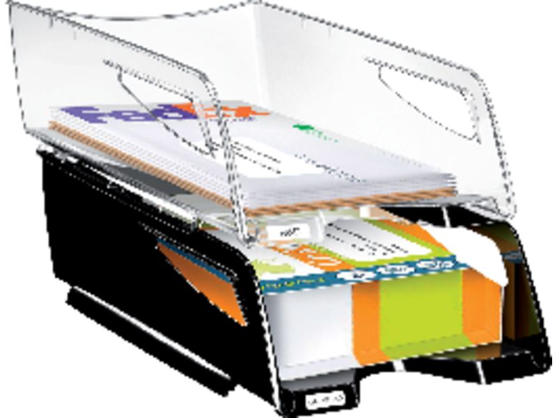 CEP - Bandeja de Sobremesa Maxi Pro 270X386X115 Negra Poliestireno Apilable (Ref.1002200161)