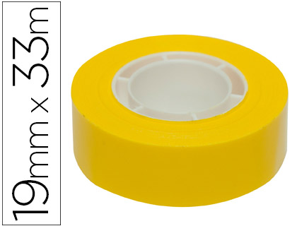APLI - CINTA ADHESIVA 33 MT X 19 MM COLOR AMARILLO (Ref.12274)