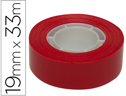 APLI - CINTA ADHESIVA 33 MT X 19 MM COLOR ROJO (Ref.12272)