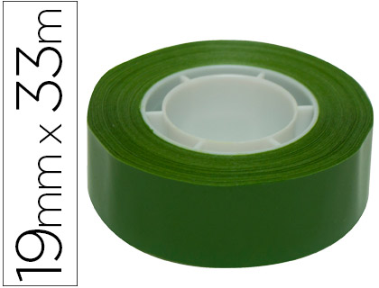APLI - CINTA ADHESIVA 33 MT X 19 MM COLOR VERDE (Ref.12275)