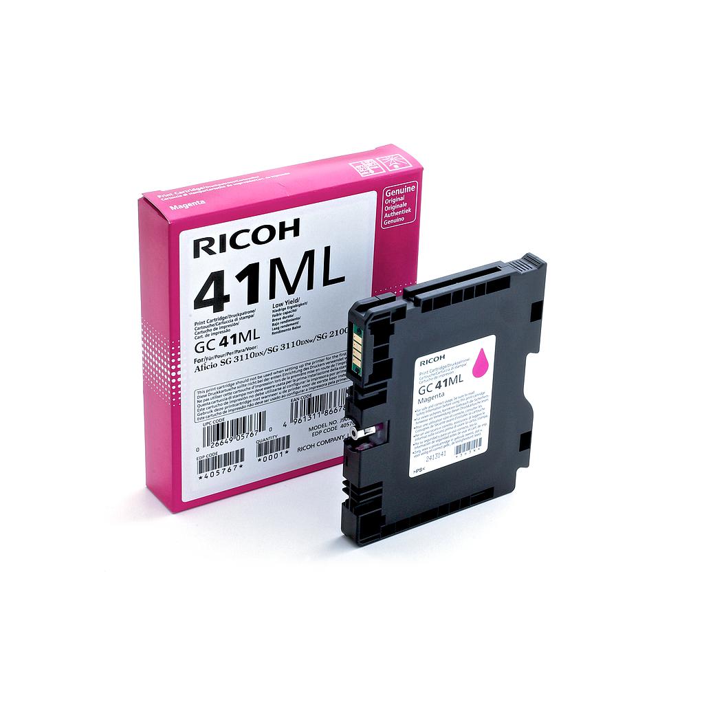 RICOH - Cartuchos ORIGINALES Inyección De Tinta GC41ML Magenta (Ref.405767)