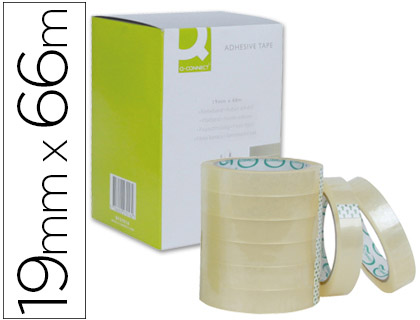 Q-CONNECT - CINTA ADHESIVA 66 MT X 19 MM (Ref.KF27016)