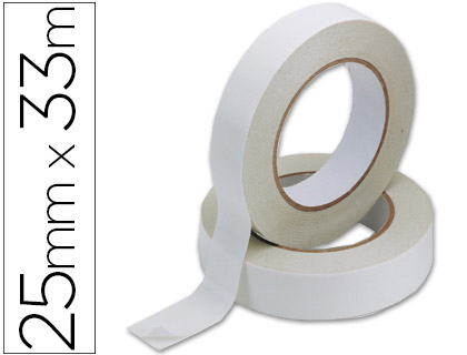 Q-CONNECT - CINTA ADHESIVA DOBLE CARA 33 MT X 25 MM (Ref.KF02221)