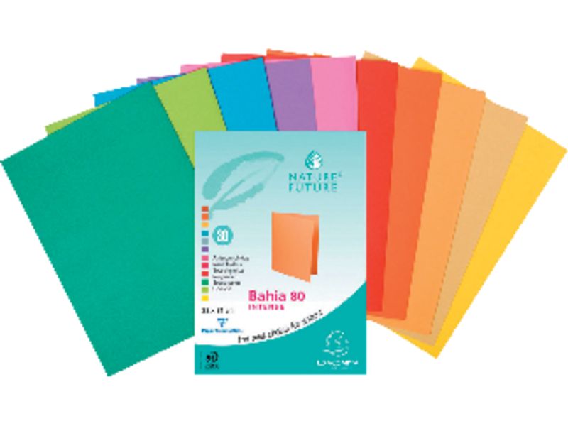 CLAIREFONTAINE - Subcarpeta Bahía A4 Cartulina Turquesa 80 G (Ref.800019E)