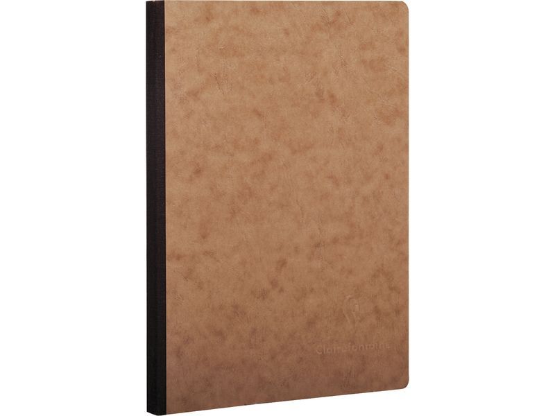 CLAIREFONTAINE - Cuaderno Age Bag 96h A5 Cuadricula 5x5 Negro y havana (Ref.79542C)