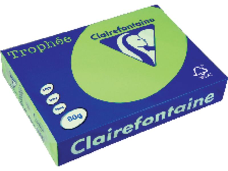 TROPHÉE - Papel multifunción color 500h 80 g. A4 Verde FSC (Ref.2975C)