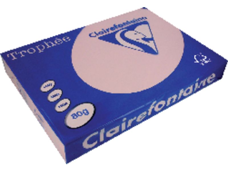 TROPHÉE - Papel multifunción color 500h 80 g. A3 Rosa FSC (Ref.1888C)