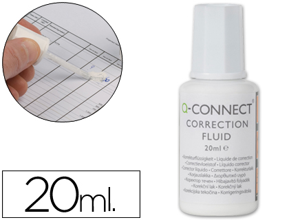 Q-CONNECT - CORRECTOR FRASCO 20ML (Ref.KF10507)