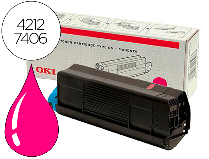 OKI - Toner Laser ORIGINALES Magenta (Ref.42127406)