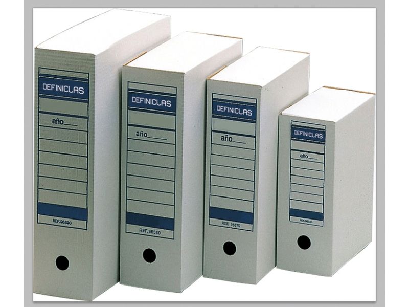 DEFINICLAS - Archivador Definitivo Folio 367x251x100mm Blanco (Ref.96570)