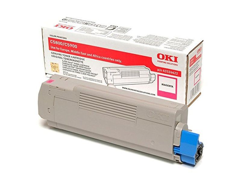 OKI - Toner Laser ORIGINALES Magenta (Ref.43324422)