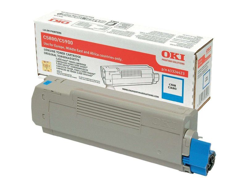 OKI - Toner Laser ORIGINALES Cyan (Ref.43324423)
