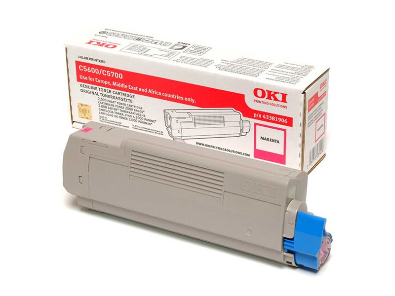 OKI - Toner Laser ORIGINALES Magenta (Ref.43381906)