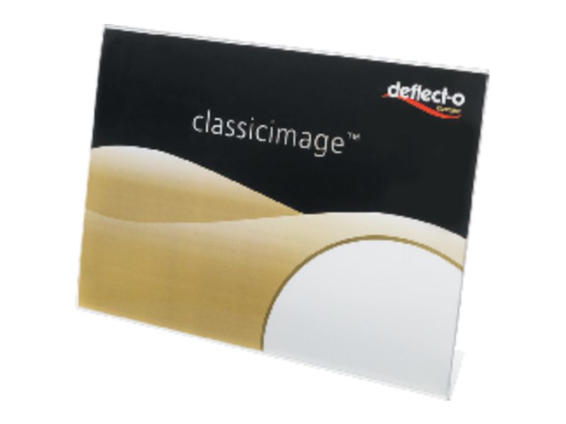 DEFLECTO - Expositor sobremesa A4 horizontal Forma L Forma L (Ref.47301)