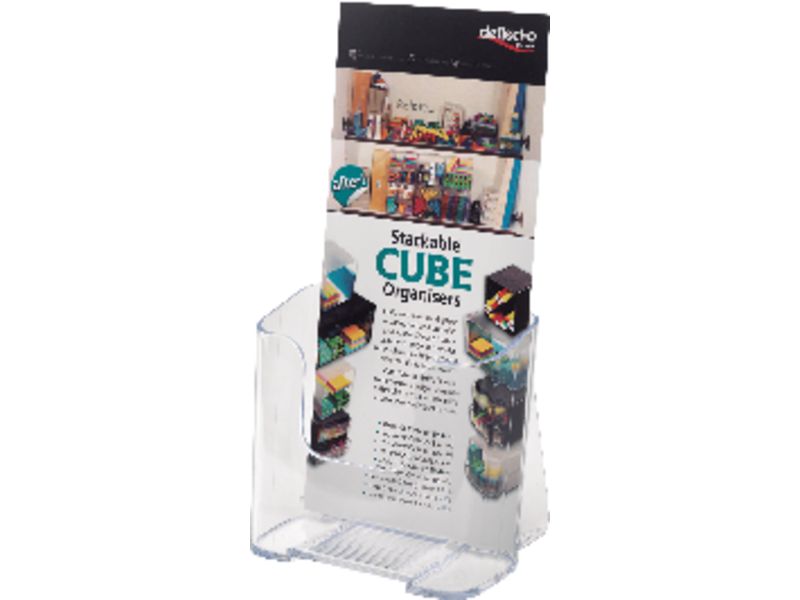 DEFLECTO - Expositor Portafolletos respaldo alto 110x83x197 1/3 A4 (Ref.77501)