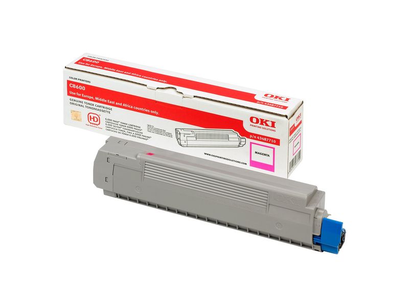 OKI - Toner Laser ORIGINALES Magenta Para C8600 6.000pg (Ref.43487710)