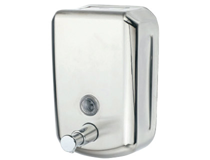 Q-CONNECT - DISPENSADOR MANUAL DE JABON 800 ML ACERO INOXIDABLE 178X114X56 MM (Ref.KF16758)