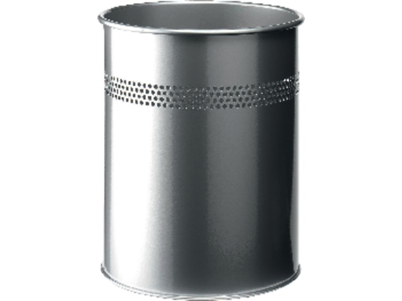 DURABLE - Papelera Metálica 15L Plata (Ref.3300-23)