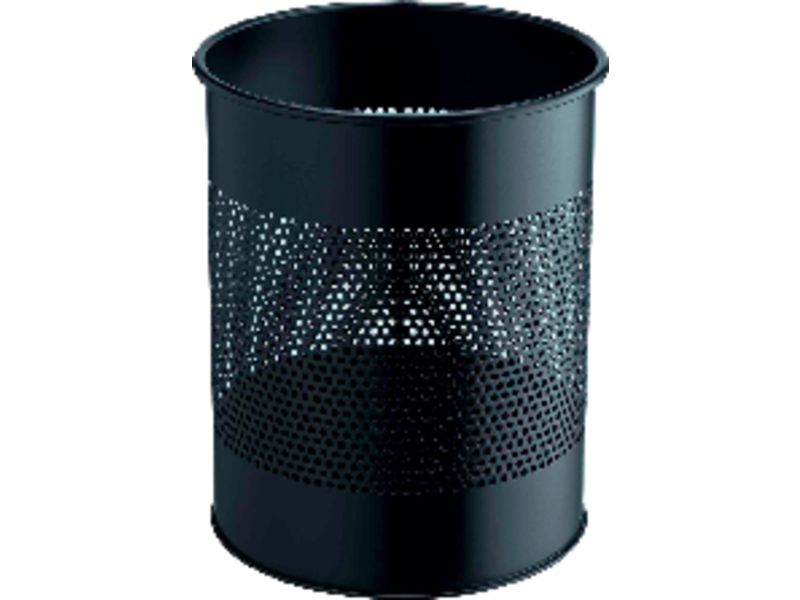 DURABLE - Papelera Metálica 15L Negro (Ref.3310-01)