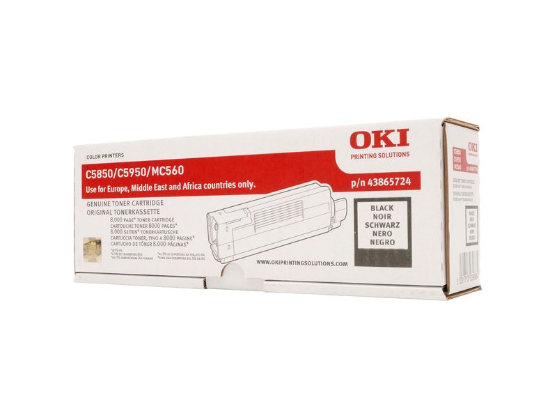 OKI - Toner Laser ORIGINALES Negro (Ref.43865724)