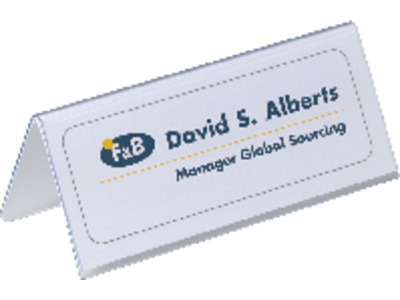 DURABLE - Portanombres Rígido 122x150 PVC (Ref.8050-19)