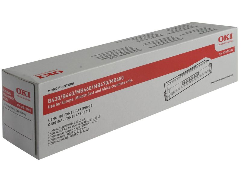 OKI - Toner Laser ORIGINALES Negro (Ref.43979202)