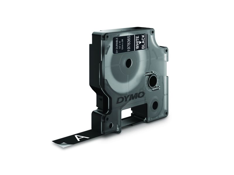 DYMO - Cinta D1 Durable blanco sobre negro 12mm.x3m (Ref.1978365)