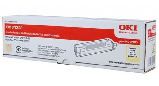 OKI - Toner Laser ORIGINALES Amarillo 8.000pg (Ref.44059105)