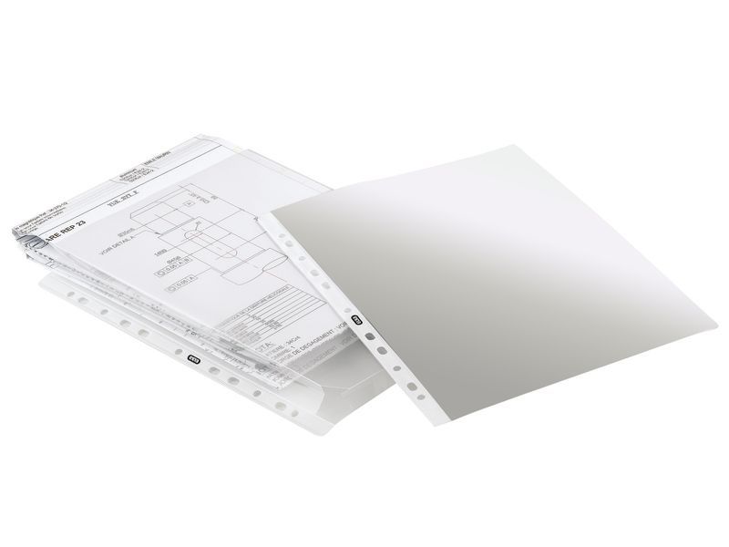 ELBA - FUNDA CON FUELLE 20MM PP FORMATO A4 CALIDAD STANDAR CRISTAL 11T 200MICR (Ref.100207012)