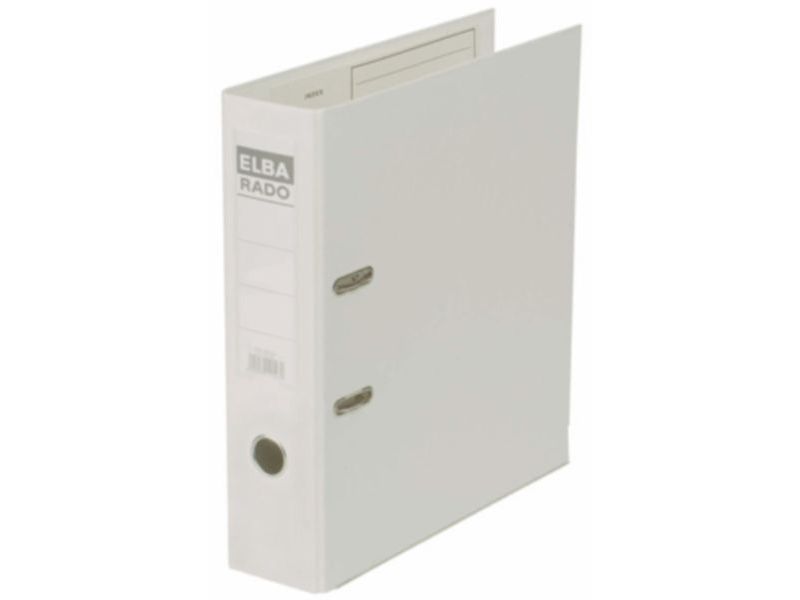 ELBA - Archivador de Palanca Rado Plast A4 Lomo 80mm Blanco (Ref.100022632)