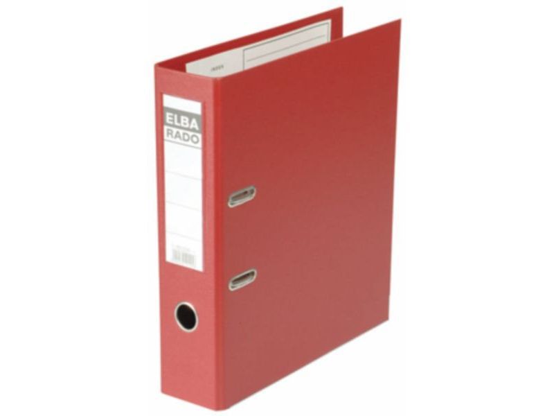 ELBA - Archivador de Palanca Rado Plast A4 Lomo 80mm Rojo (Ref.100022630)
