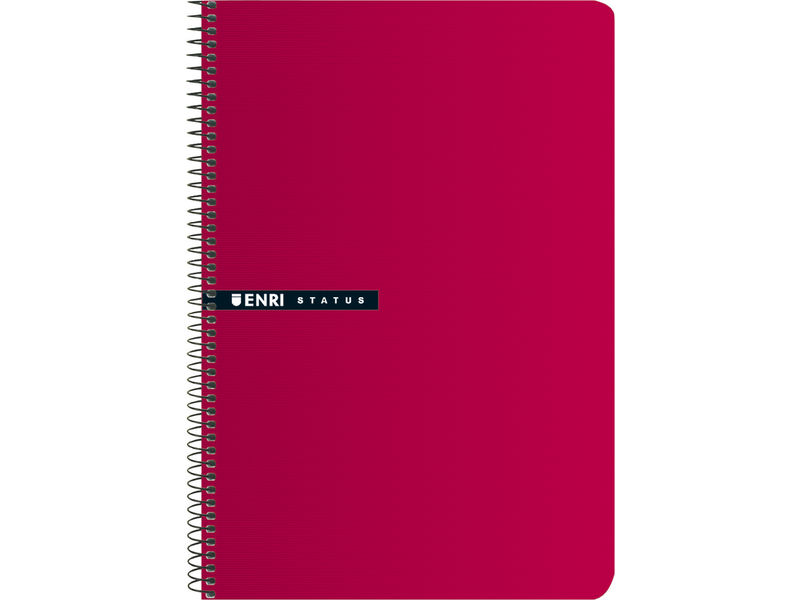 ENRI - Cuaderno 100h Folio Cuadricula 4x4 Rojo (Ref.100435749)