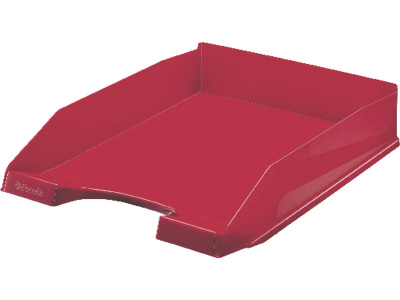 ESSELTE - Bandeja de Sobremesa Europost 255X348X65 Roja Poliestireno Apilable (Ref.623607)