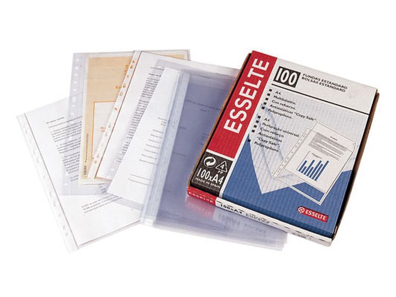 ESSELTE - Fundas portadocumentos 100 ud Folio (Ref.46106)