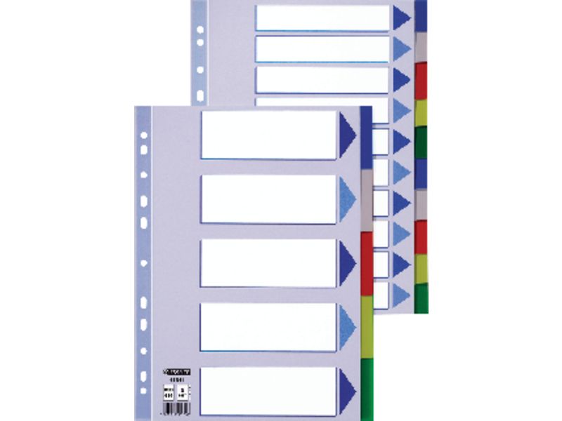 ESSELTE - Separadores 10 posiciones Folio Con caratula (Ref.11612)