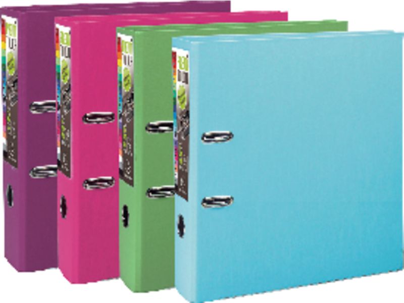 EXACOMPTA - Archivador de Palanca Prem'Touch A4+ Lomo 80mm Fucsia (Ref.53347E)