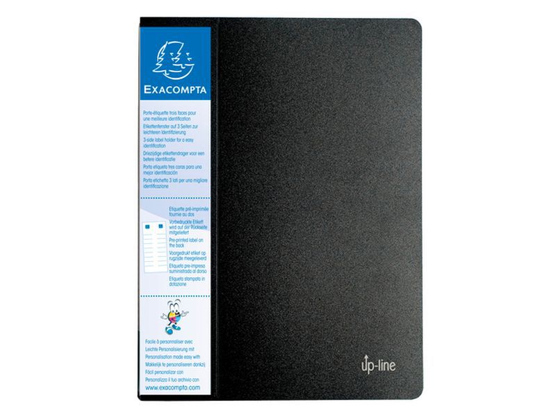 EXACOMPTA - Carpeta 60fun. up line opaco rígido,pp 800 micras,fun.cristal lisa alta transparencia (Ref.88601E)