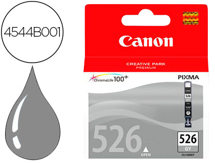 CANON - Cartuchos ORIGINALES Inyección De Tinta CLI-526GY GRIS (Ref.4544B001)