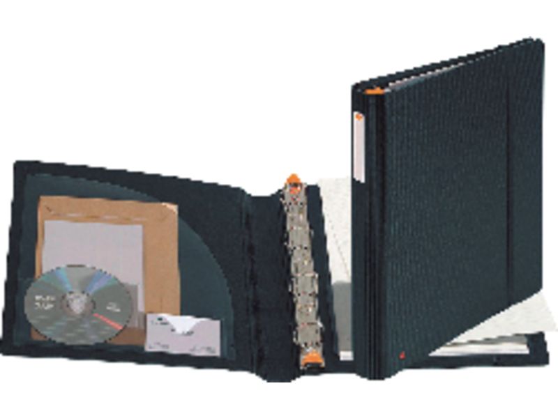 EXACOMPTA - Carpeta anillas Exabinder A4 4-30 MM Negra (Ref.51234E)