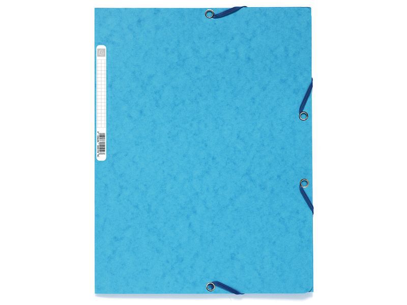 EXACOMPTA - Carpeta C/Gomas 3 sol.,cart.lustrada 400gr,24x32cm para A4,cap.250h.80gr tq vivo (Ref.55519E)