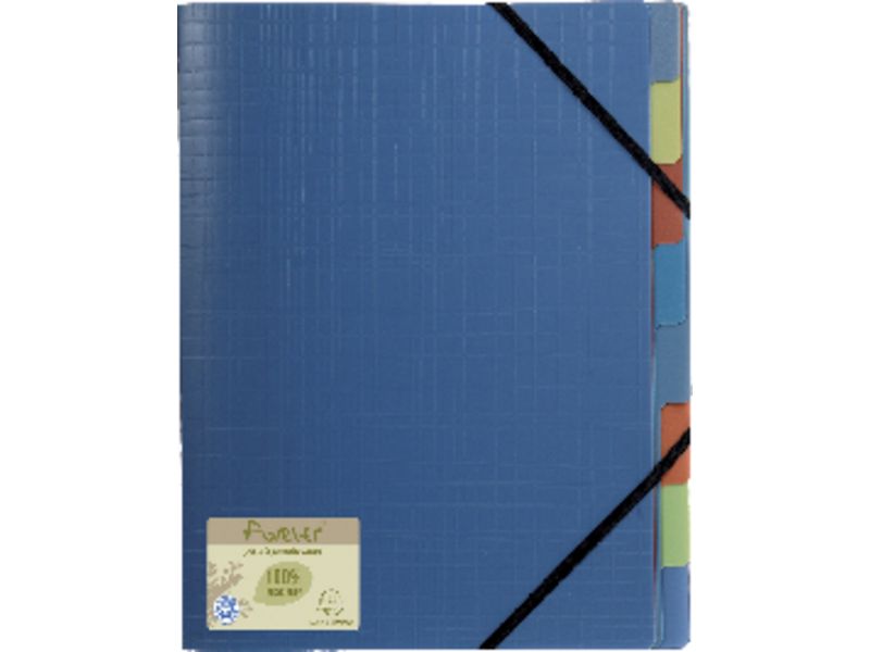 EXACOMPTA - Carpeta clasificadora Forever 8 compartimentos A4 Azul Polipropileno (Ref.552572E)